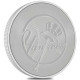 Boîte de 250 | Pièce ronde en argent de baseball NY Yankees de 1 oz 2024 de Nouvelle-Zélande, 999 % fin